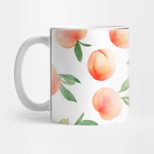 Cute Peaches Stone Fruit Pattern Mug